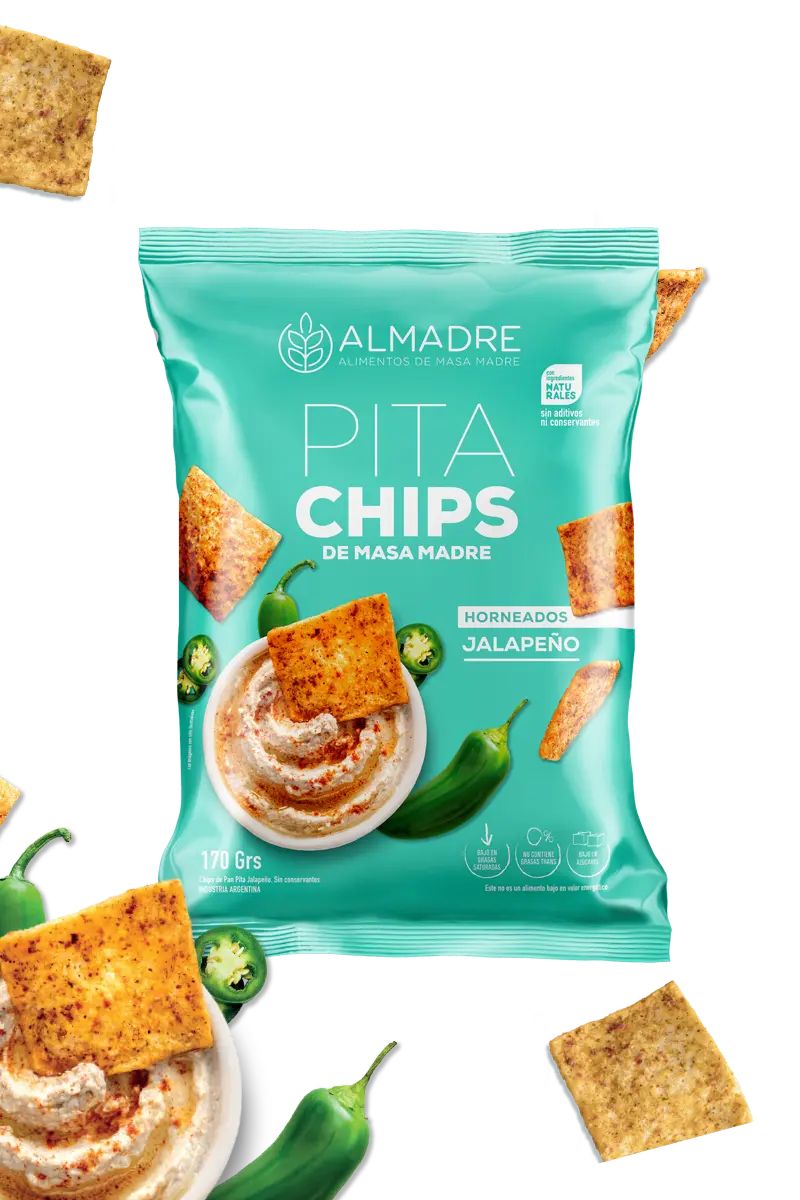 Almadre Pita Chips Jalapeño